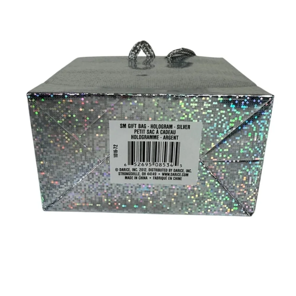 Gift Bag Lot of 35 Holographic Silver 4